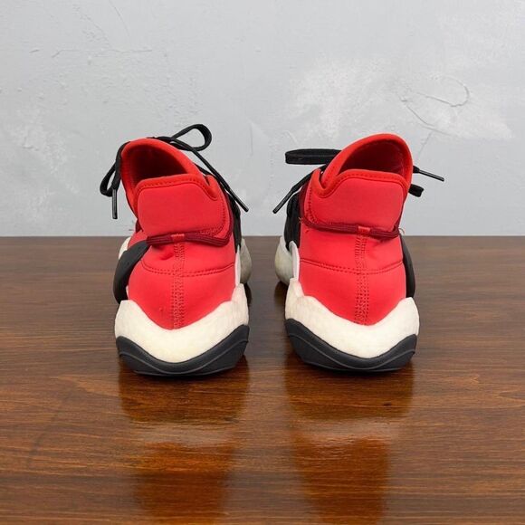 Y-3 Adidas Yohji Yamamoto BYW BBall Black Red White Sneakers BC0338 Men's 10.5 - Picture 4 of 8